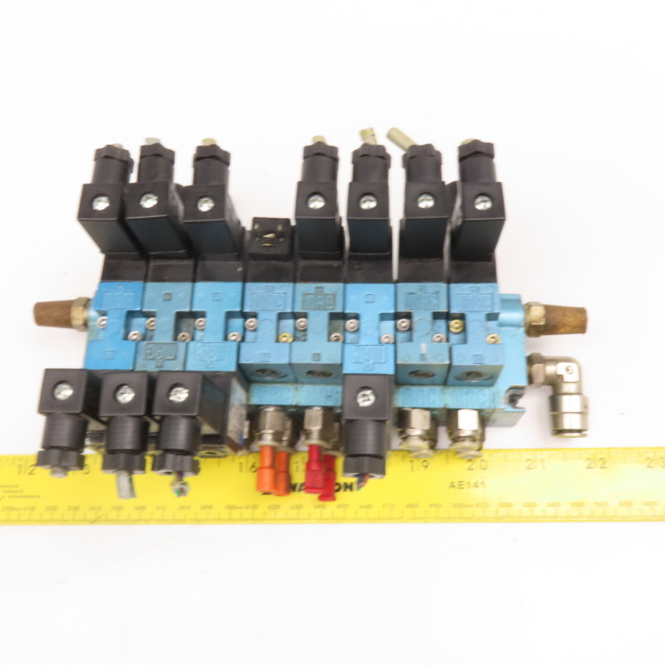 MAC 45A-NAC-DDAJ-1KE Pneumatic 8 Valve Bank Manifold 24VDC