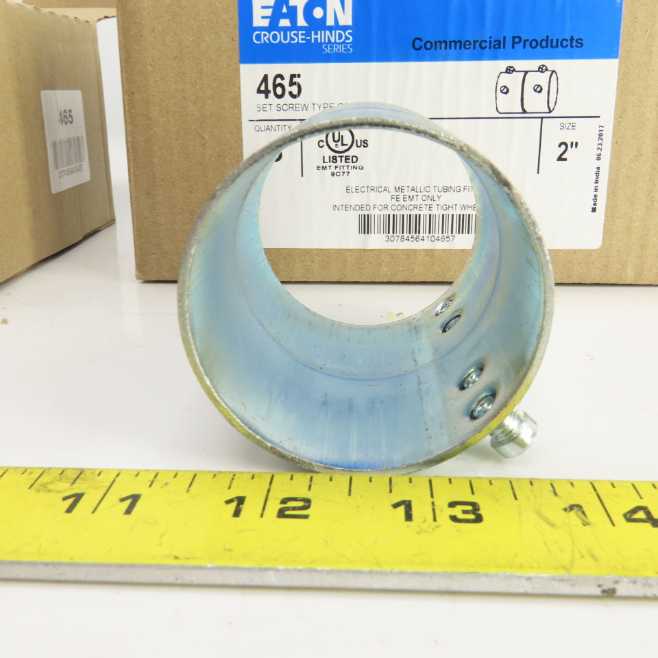 Eaton 465 2" Set Screw Type Coupling FE EMT Only Lot of 3