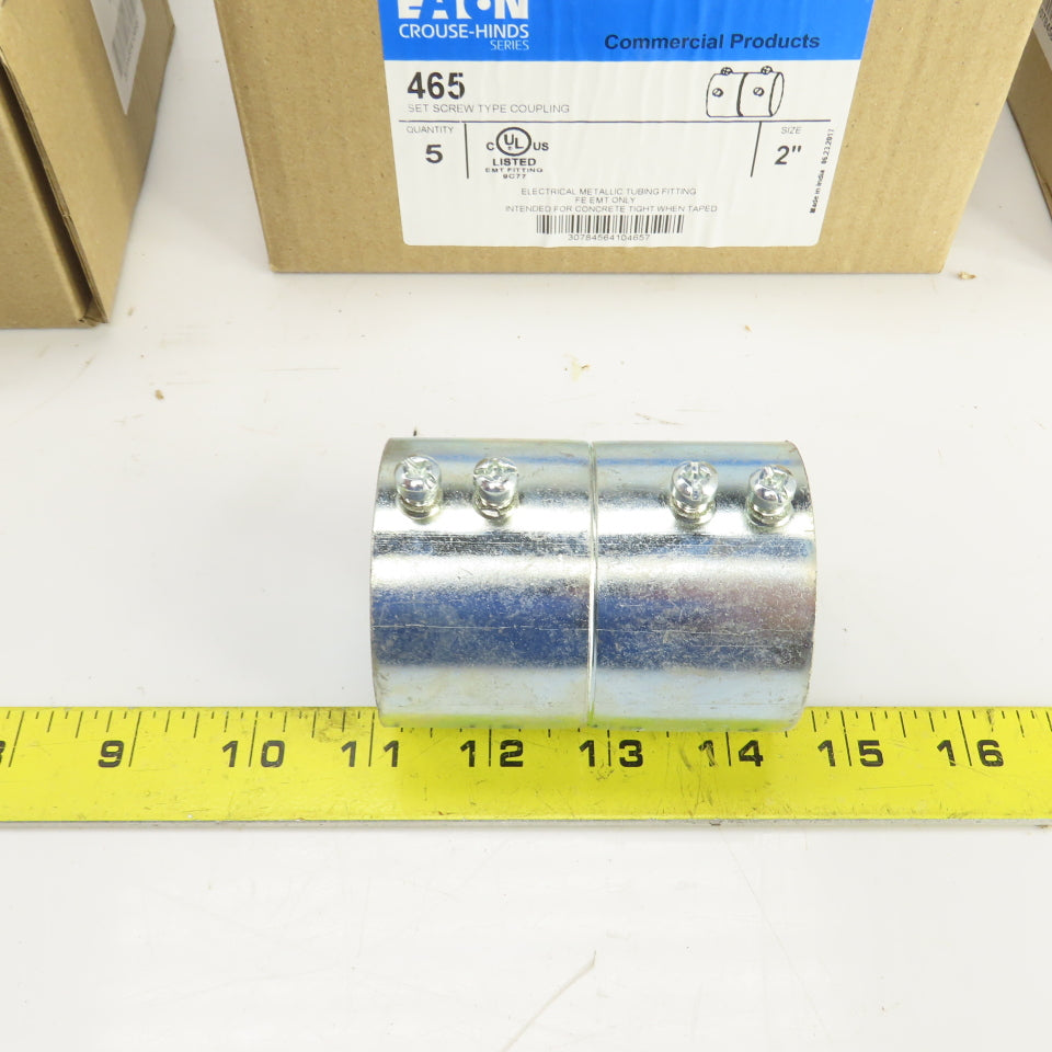 Eaton 465 2" Set Screw Type Coupling FE EMT Only Lot of 3