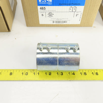 Eaton 465 2" Set Screw Type Coupling FE EMT Only Lot of 3