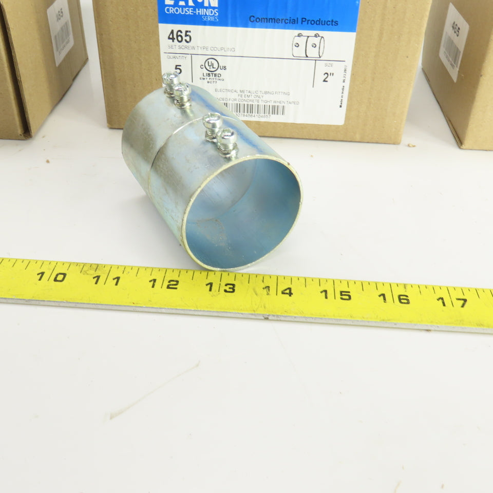 Eaton 465 2" Set Screw Type Coupling FE EMT Only Lot of 3