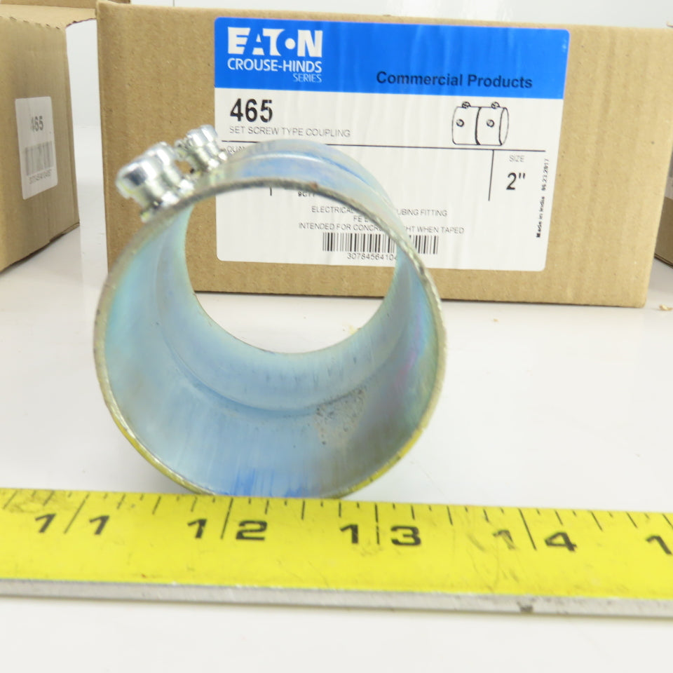 Eaton 465 2" Set Screw Type Coupling FE EMT Only Lot of 3