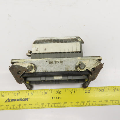 Wieland 70.130.1053.3 500V 16A 24 Position Wire Connector Panel Mount Cam Lock