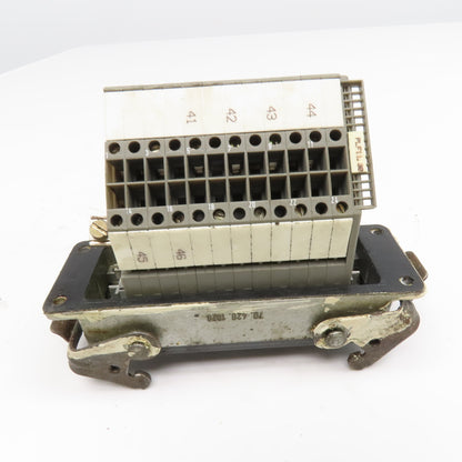 Wieland 70.130.1053.3 500V 16A 24 Position Wire Connector Panel Mount Cam Lock
