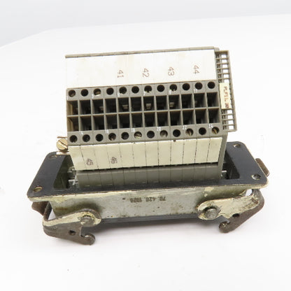 Wieland 70.130.1053.3 500V 16A 24 Position Wire Connector Panel Mount Cam Lock