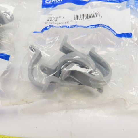 Carlon E977FC-CTN 1" PVC Non-Metallic Conduit Clamps (19 Bags) Lot Of 95 PCS