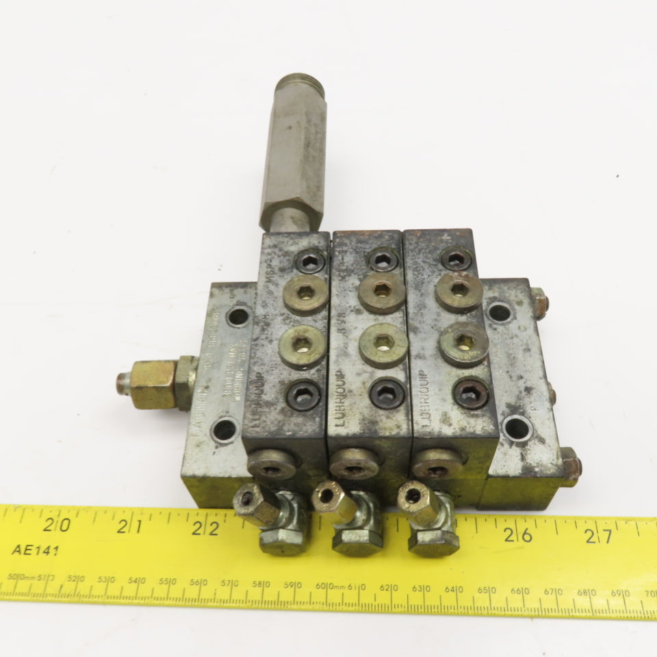 Lubriquip MSP-5S Modular Lubrication Divider Valve Assembly Proximity Switch