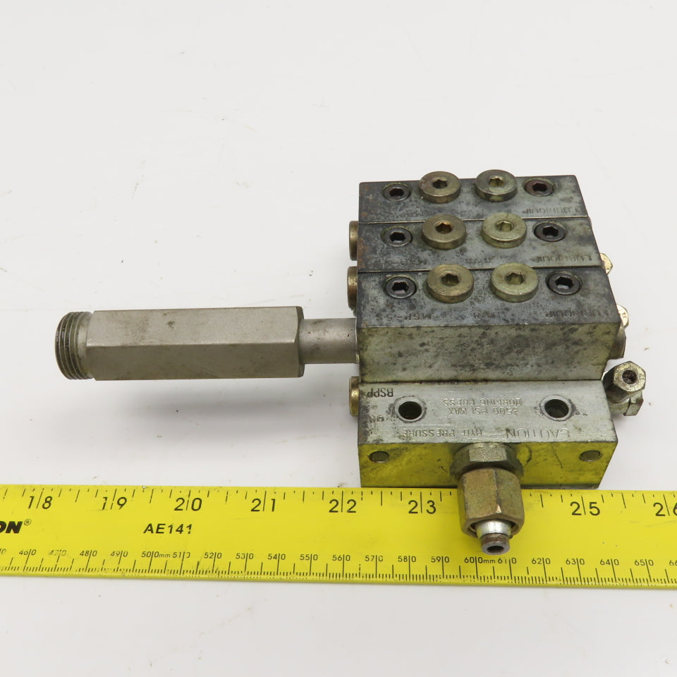 Lubriquip MSP-5S Modular Lubrication Divider Valve Assembly Proximity Switch