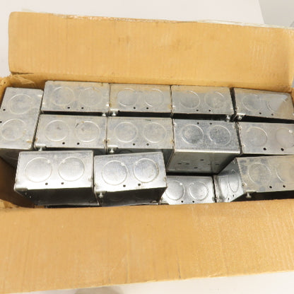 Raco 4" Square Galvanized Metal Electrical Box 2-1/8" Deep Lot Of 42