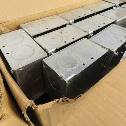 Raco 4" Square Galvanized Metal Electrical Box 2-1/8" Deep Lot Of 42