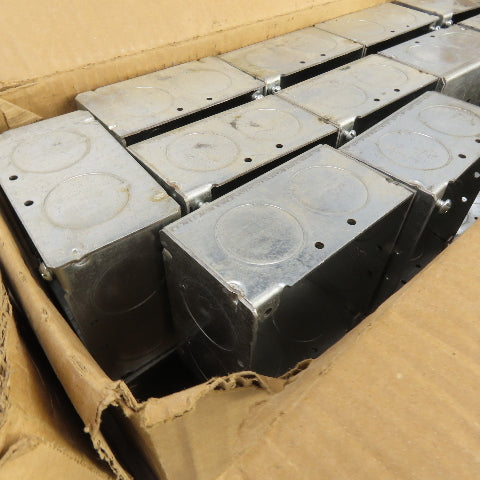 Raco 4" Square Galvanized Metal Electrical Box 2-1/8" Deep Lot Of 42