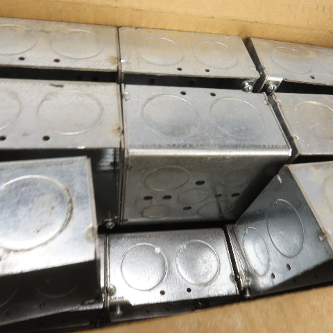 Raco 4" Square Galvanized Metal Electrical Box 2-1/8" Deep Lot Of 42