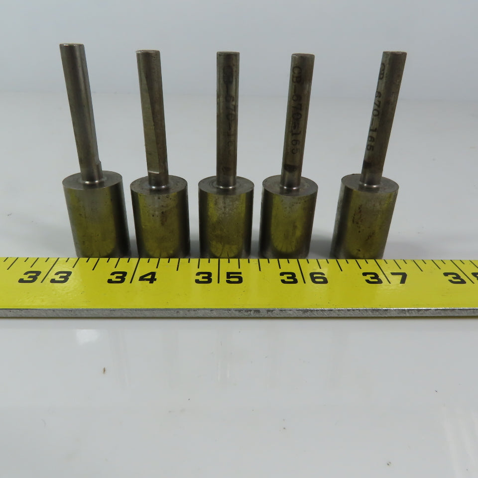 Carbon Steel Counter Bore Pilot 45/64" x 1/4" x 1-3/64" Depth Lot of 5