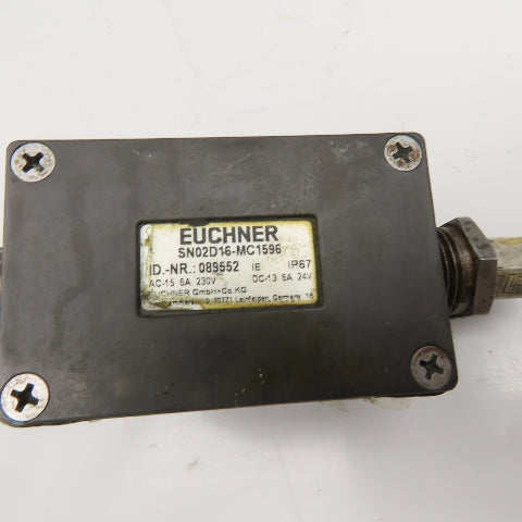Euchner SN02D16-MC1596 230V 6A Chisel Tip Plunger 2 Position Limit Switch