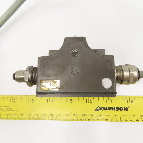 Euchner SN02D16-MC1596 230V 6A Chisel Tip Plunger 2 Position Limit Switch
