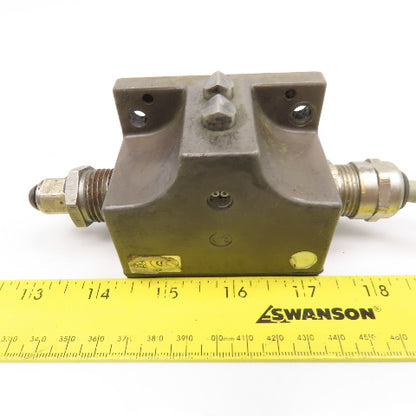 Euchner SN02D16-MC1596 230V 6A Chisel Tip Plunger 2 Position Limit Switch