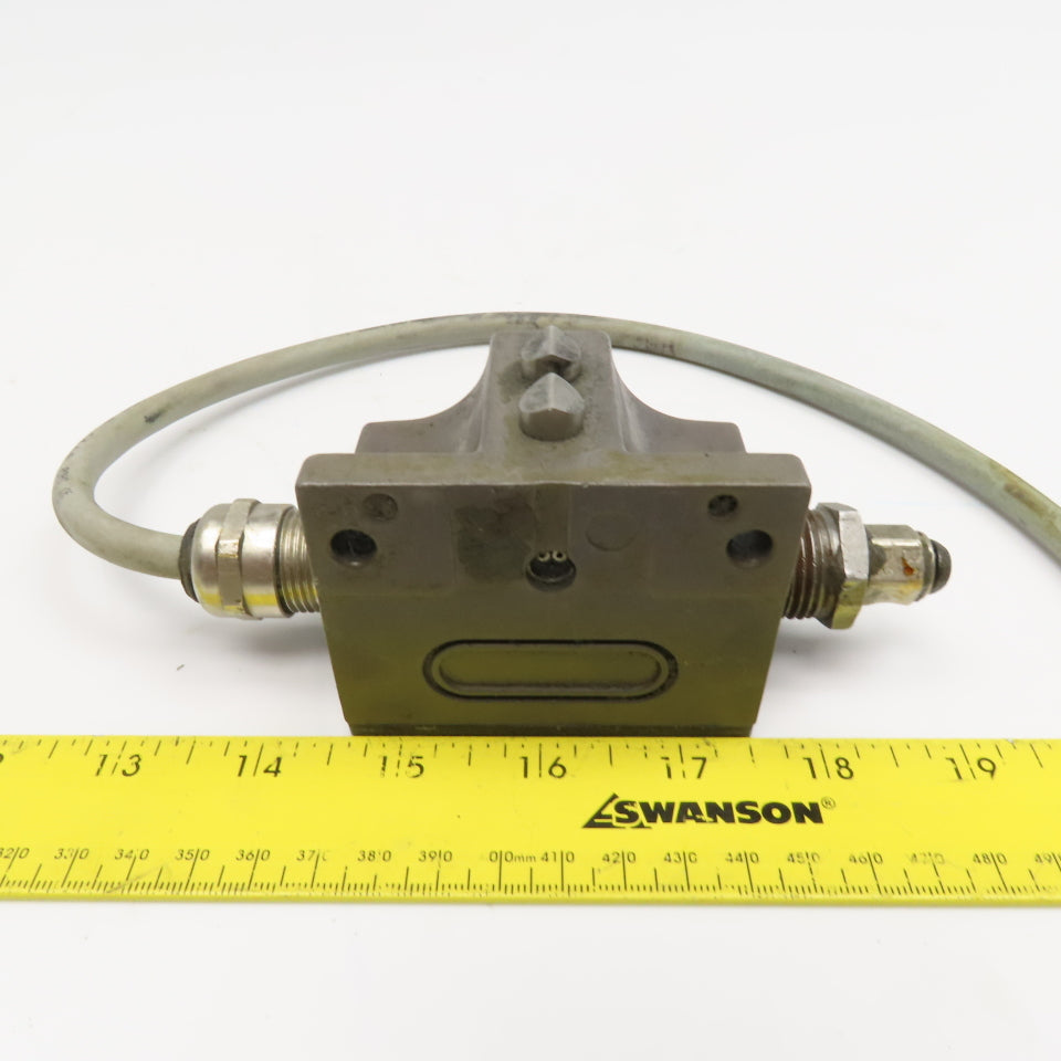 Euchner SN02D16-MC1596 230V 6A Chisel Tip Plunger 2 Position Limit Switch
