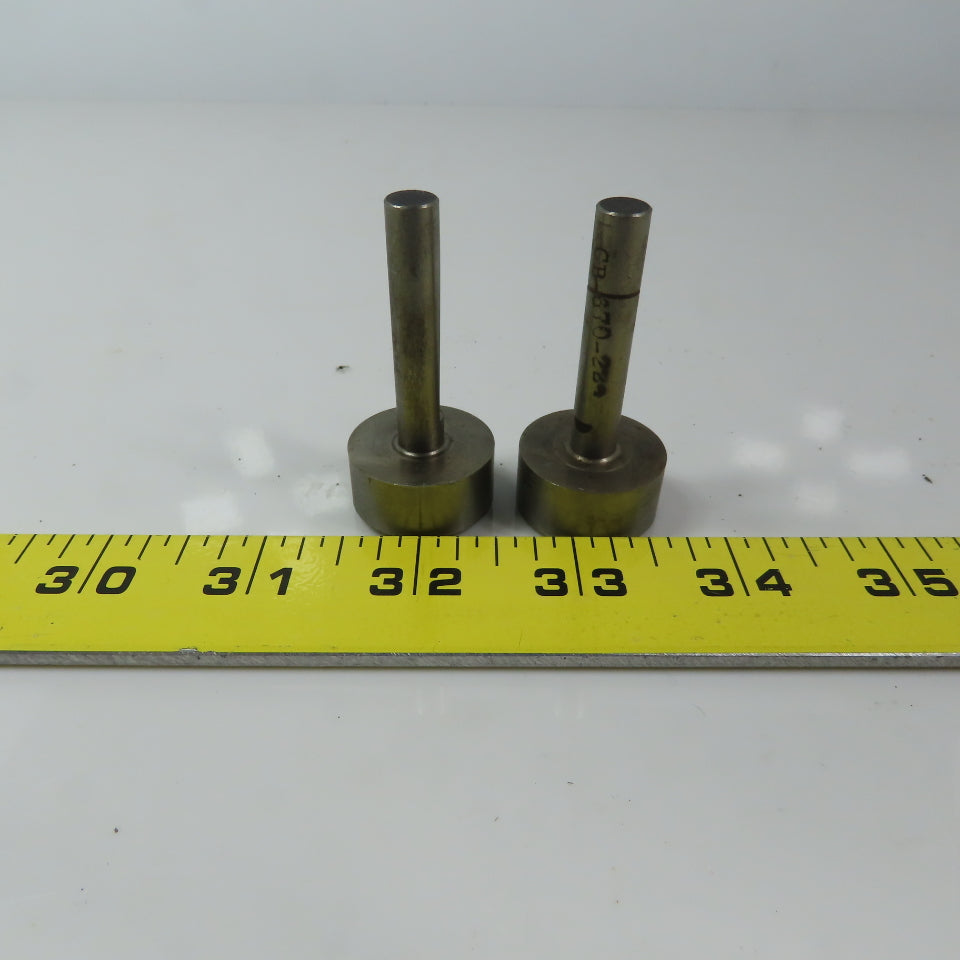 Carbon Steel Counter Bore Pilot 1" x 5/16" x 1/2" Depth Lot of 2
