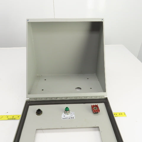 Weigmann WC16C16 16" x 16" Electrical Enclosure W/Sloped Top 10-1/4"x 8" Cutout