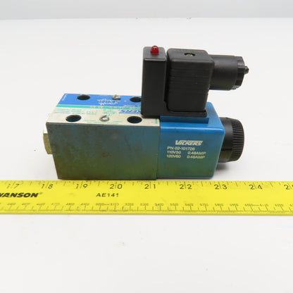 Vickers DG4V-3S 0A-M-U-B5-60 4/2 Way Spring Offset Single Solenoid Valve 120V