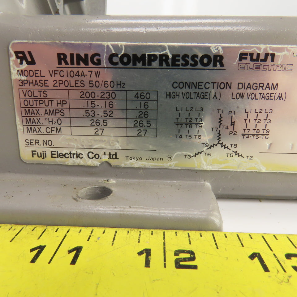 Fuji VFC104A-7W Ring Compressor Housing Only