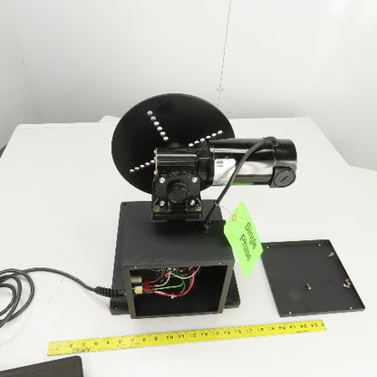Foot Pedal Operated Variable Speed Rotary Positioner 250RPM 110V 1PH 1/8HP 0.91A