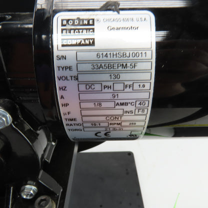 Foot Pedal Operated Variable Speed Rotary Positioner 250RPM 110V 1PH 1/8HP 0.91A