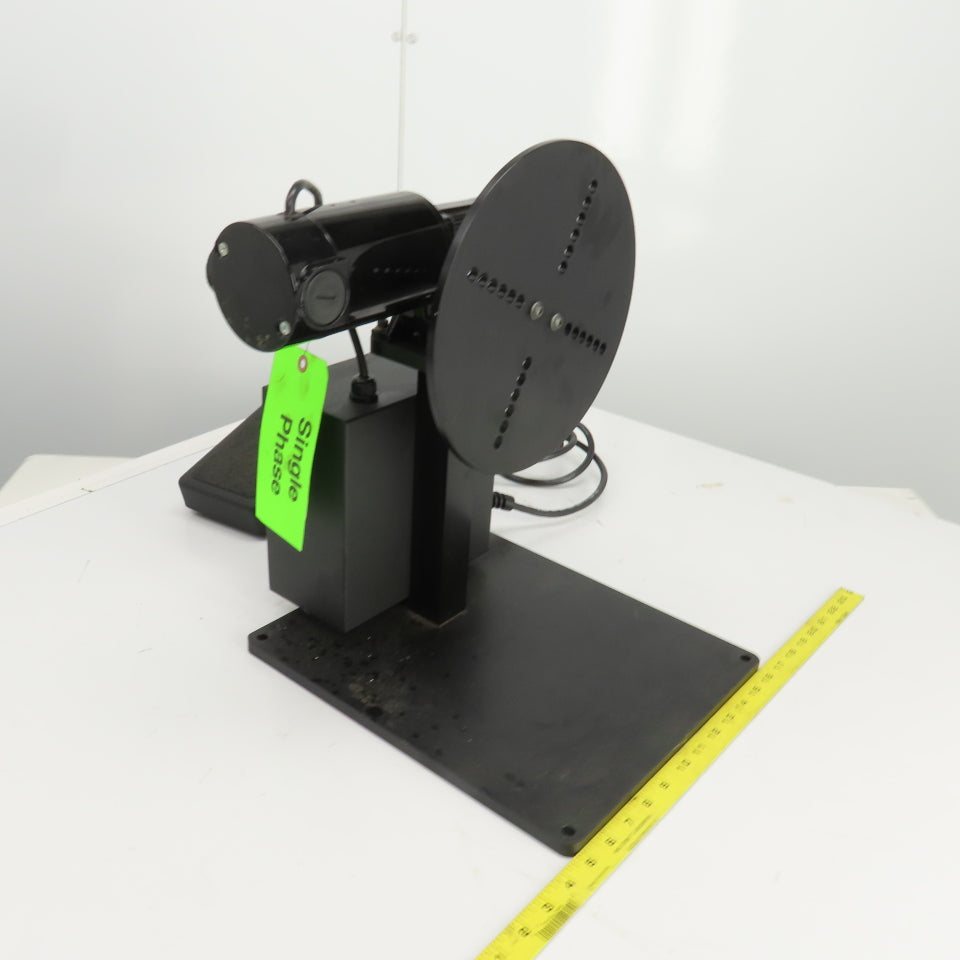 Foot Pedal Operated Variable Speed Rotary Positioner 250RPM 110V 1PH 1/8HP 0.91A