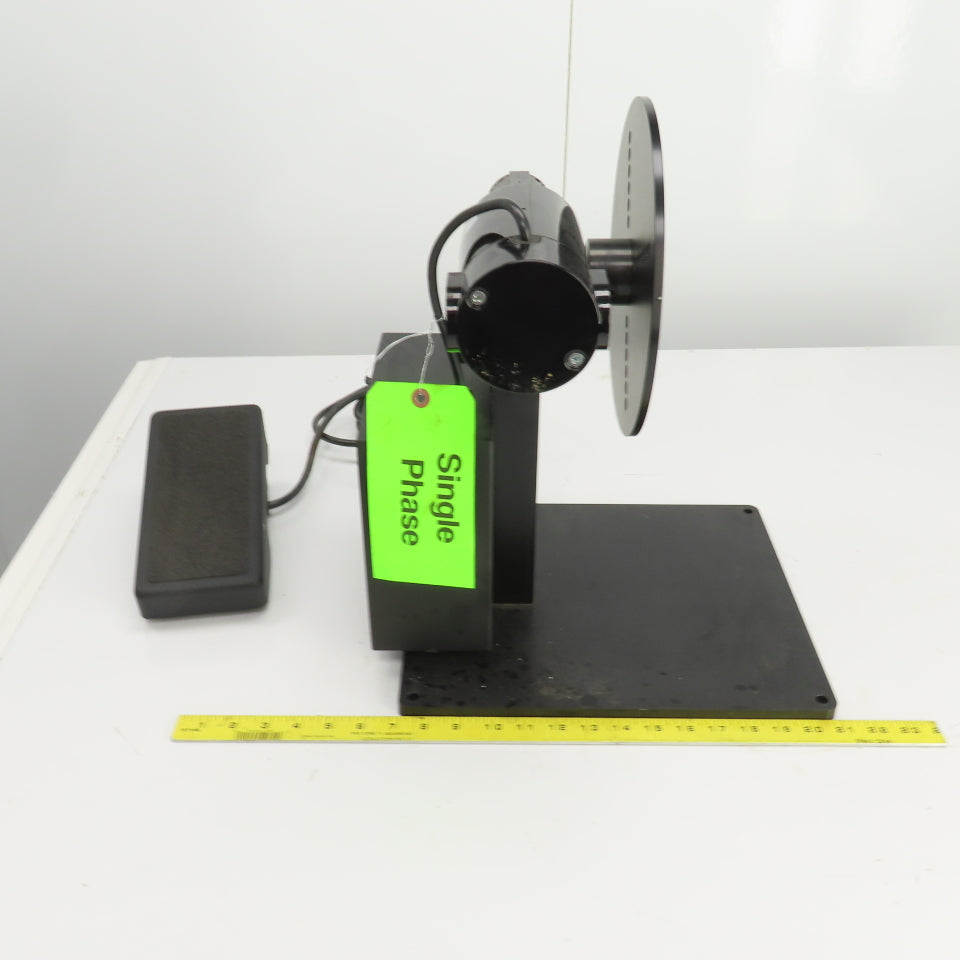 Foot Pedal Operated Variable Speed Rotary Positioner 250RPM 110V 1PH 1/8HP 0.91A
