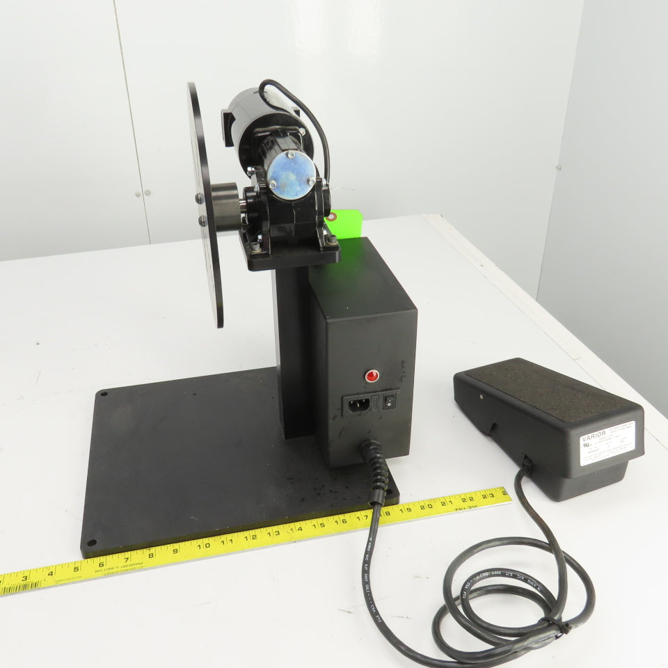 Foot Pedal Operated Variable Speed Rotary Positioner 250RPM 110V 1PH 1/8HP 0.91A