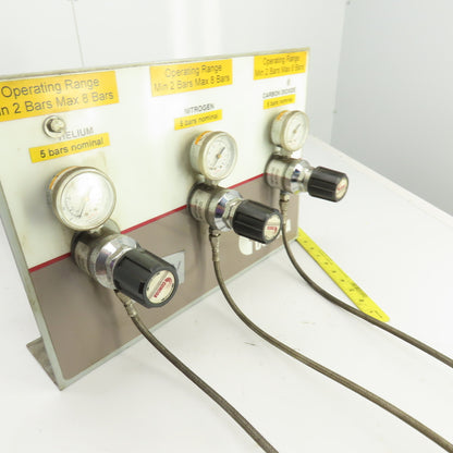 Concoa 6242112-01-001 3 Regulator Laser Gas Supply Panel 0-200PSI