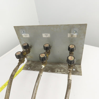 Concoa 6242112-01-001 3 Regulator Laser Gas Supply Panel 0-200PSI