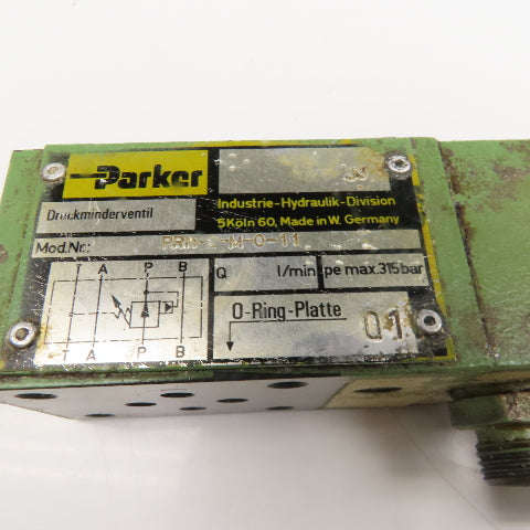 Parker PRM-2-M-0-11 Pressure Reducing Sandwich Valve 315Bar