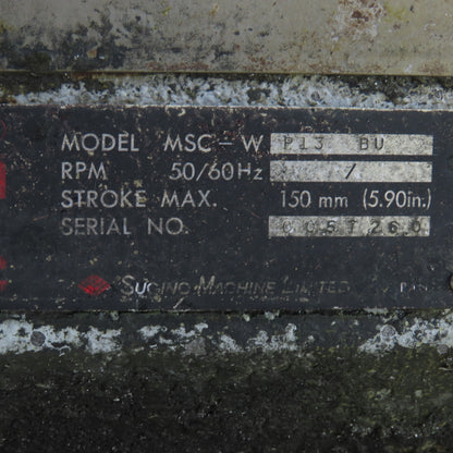 Sugino MSC-WP13 BU Mechatric Drilling/Tapping Unit 150mm Stroke 208-230/460V