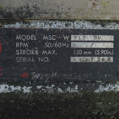 Sugino MSC-WP13 BU Mechatric Drilling/Tapping Unit 150mm Stroke 208-230/460V