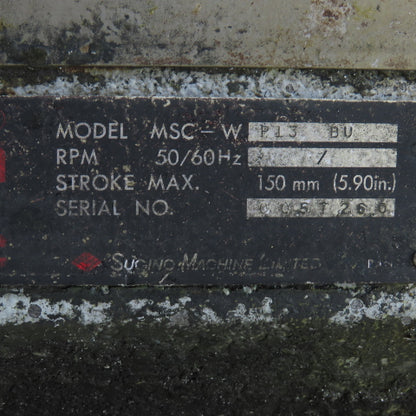 Sugino MSC-WP13 BU Mechatric Drilling/Tapping Unit 150mm Stroke 208-230/460V