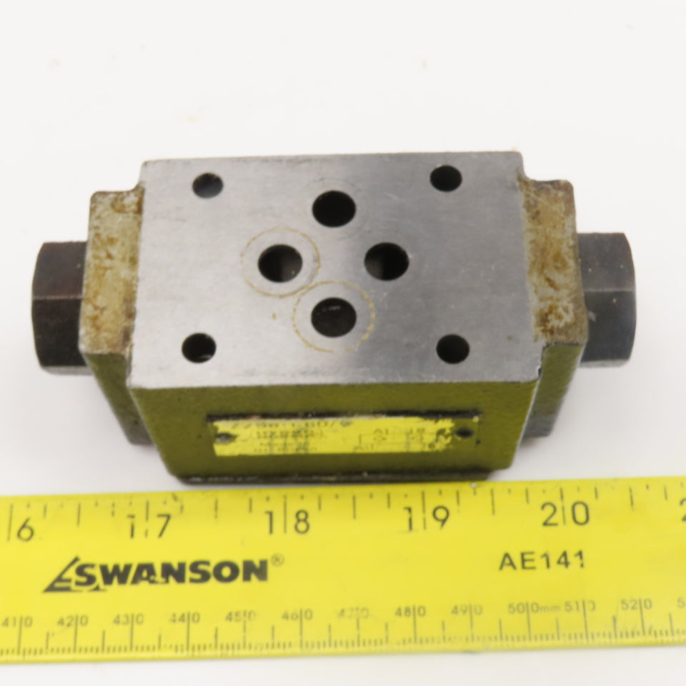 Hydro Norma Z2S6-1-60 D03 Hydraulic Piloted Check Sandwich Valve