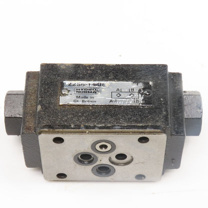Hydro Norma Z2S6-1-60 D03 Hydraulic Piloted Check Sandwich Valve