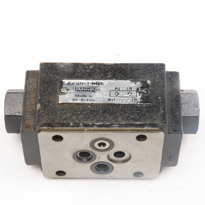 Hydro Norma Z2S6-1-60 D03 Hydraulic Piloted Check Sandwich Valve