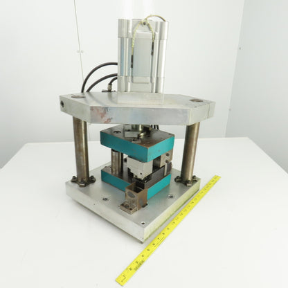 Pneumatic Cylinder Actuated Punch Press Die Set /Shoe 8" FB x 6" W 5-1/4" Throat