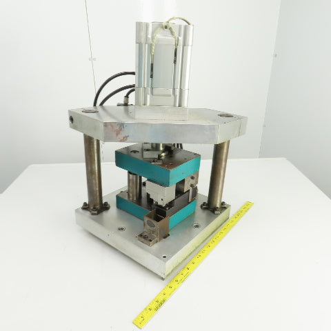 Pneumatic Cylinder Actuated Punch Press Die Set /Shoe 8" FB x 6" W 5-1/4" Throat