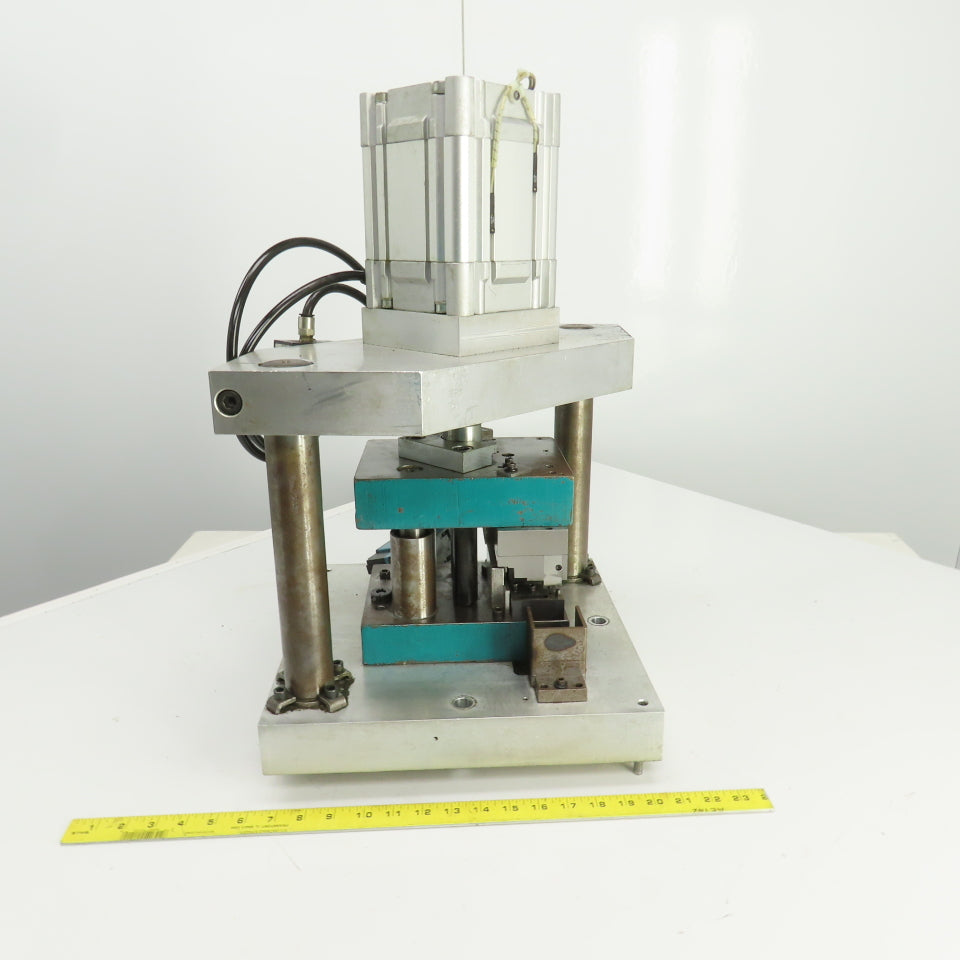Pneumatic Cylinder Actuated Punch Press Die Set /Shoe 8" FB x 6" W 5-1/4" Throat
