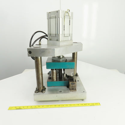 Pneumatic Cylinder Actuated Punch Press Die Set /Shoe 8" FB x 6" W 5-1/4" Throat