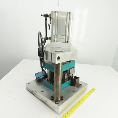 Pneumatic Cylinder Actuated Punch Press Die Set /Shoe 8" FB x 6" W 5-1/4" Throat