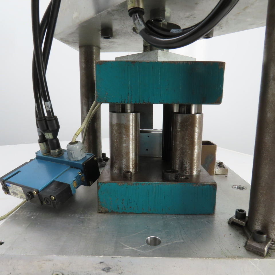 Pneumatic Cylinder Actuated Punch Press Die Set /Shoe 8" FB x 6" W 5-1/4" Throat