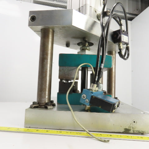 Pneumatic Cylinder Actuated Punch Press Die Set /Shoe 8" FB x 6" W 5-1/4" Throat