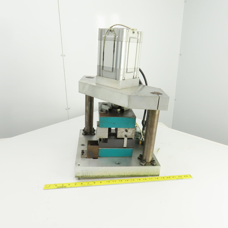 Pneumatic Cylinder Actuated Punch Press Die Set /Shoe 8" FB x 6" W 5-1/4" Throat