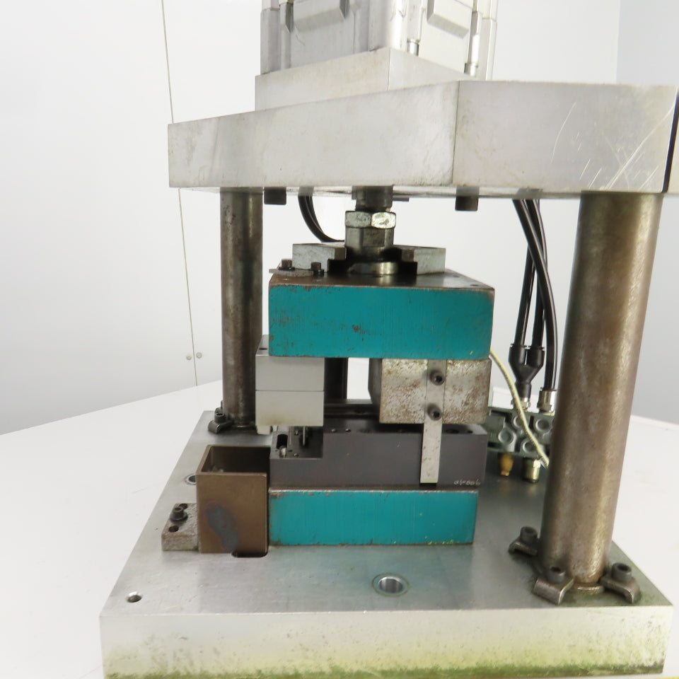 Pneumatic Cylinder Actuated Punch Press Die Set /Shoe 8" FB x 6" W 5-1/4" Throat