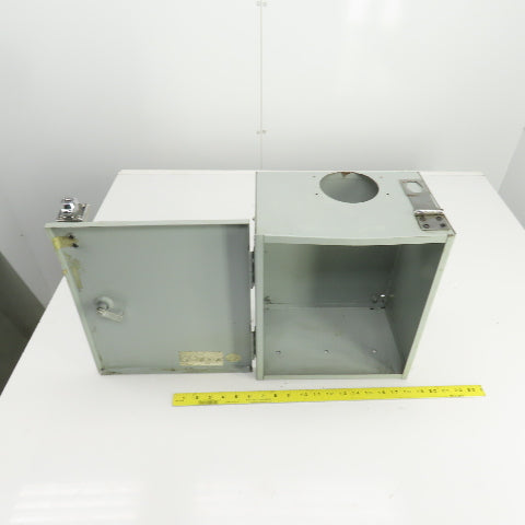 14" x 12" x 8" Lockable Electrical Enclosure Hinged Door No Key