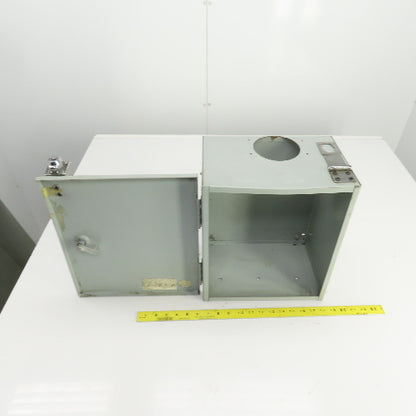 14" x 12" x 8" Lockable Electrical Enclosure Hinged Door No Key